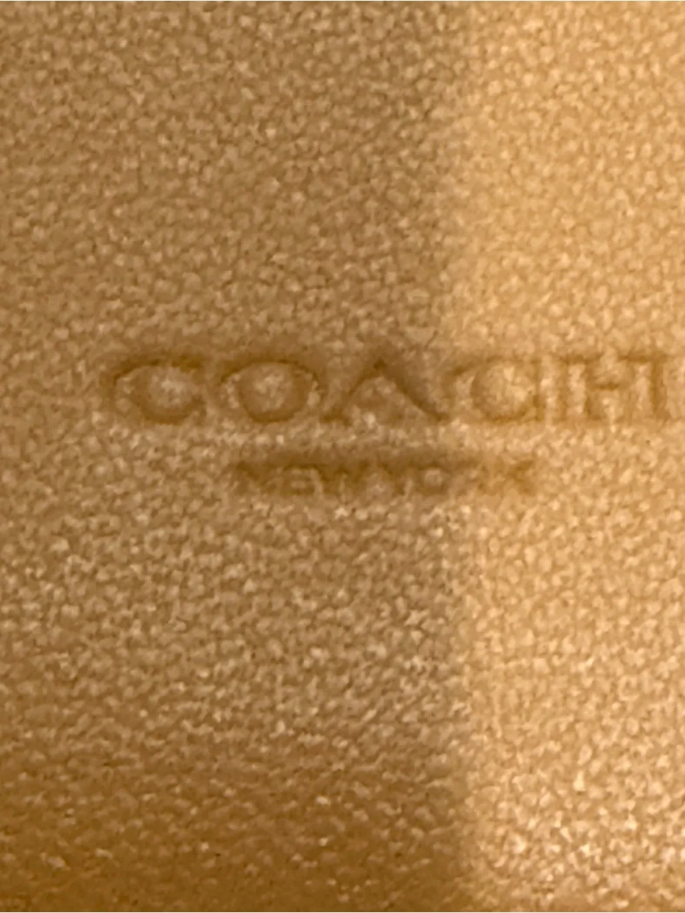 Coach Beige Signature Canvas Wallet with Brown Leather Snap